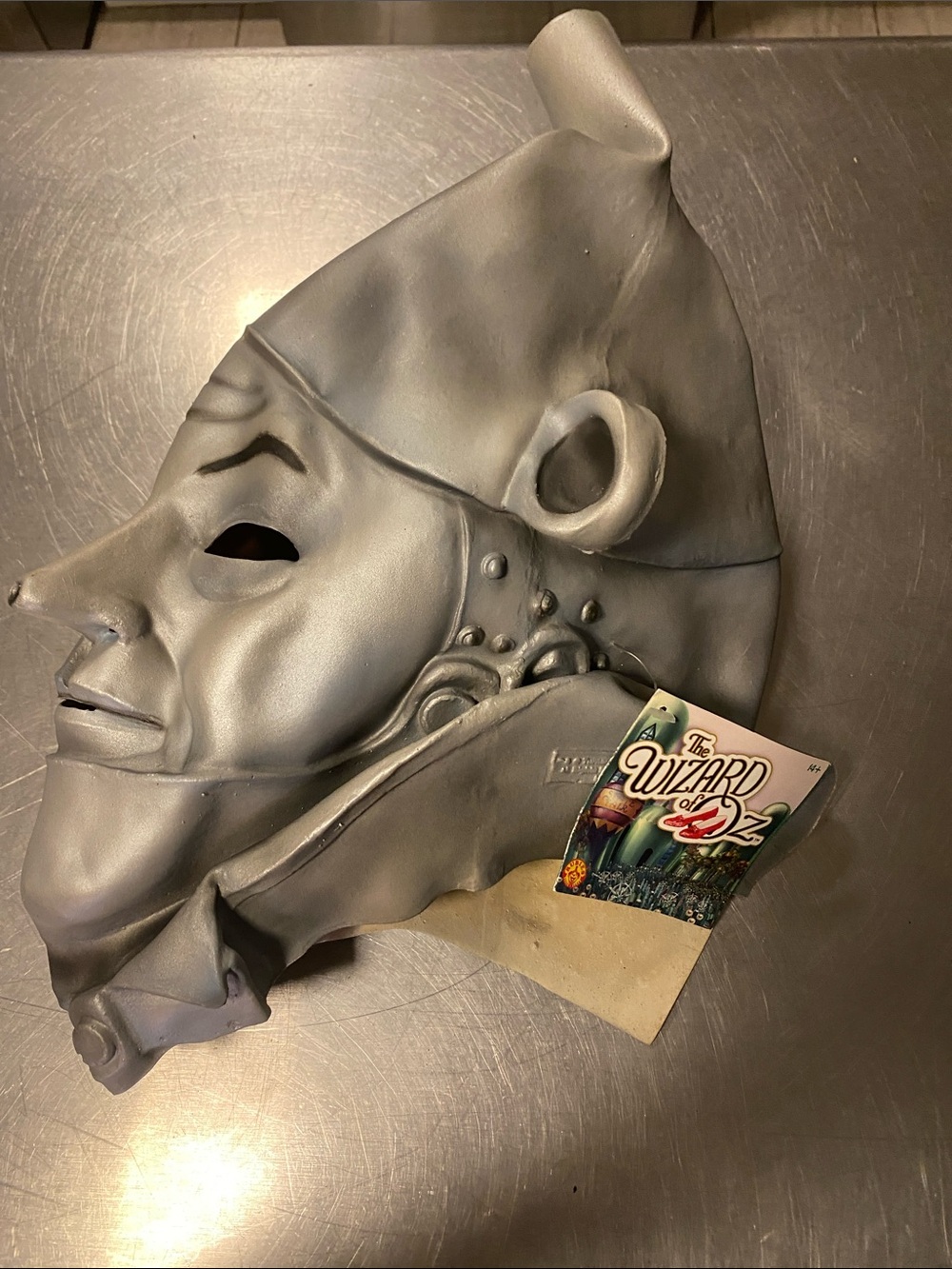 Tin Man Decorative costume Mask Adult - Silver BNWT